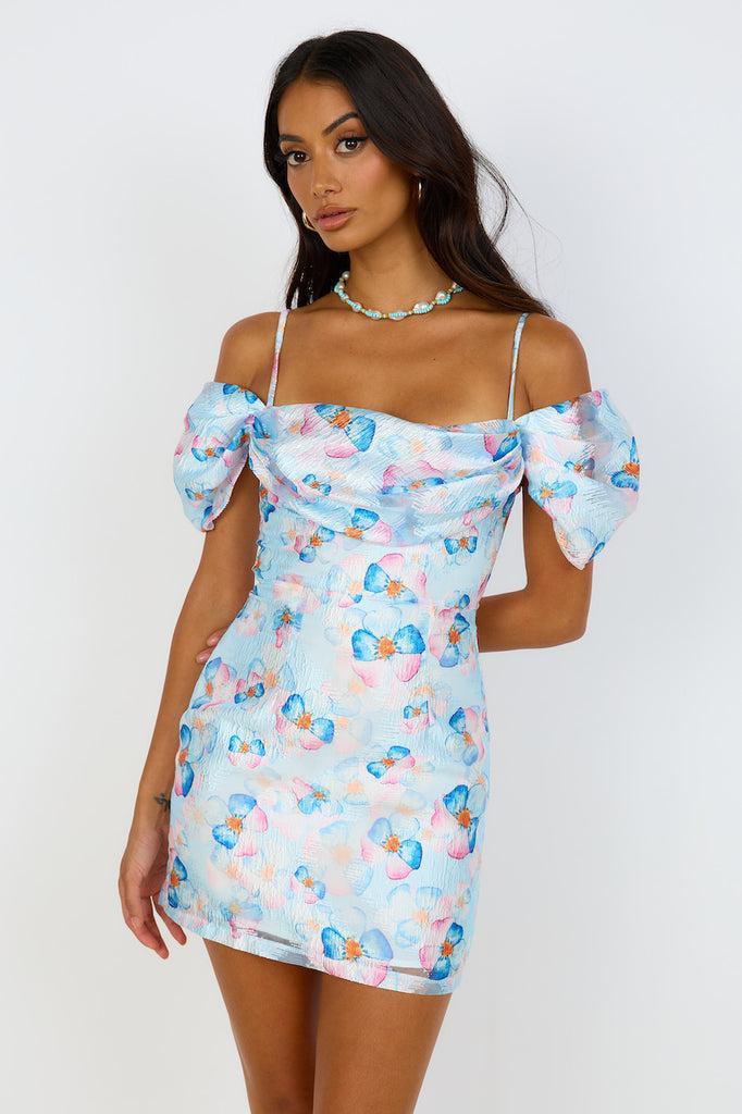 Take Me To Paris Dress Blue Product Image