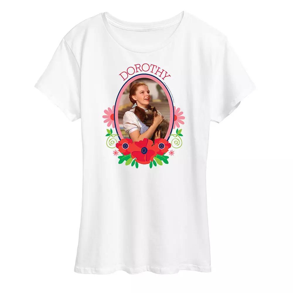 Womens Wizard of Oz Dorothy Graphic Tee, Girls Blue Product Image