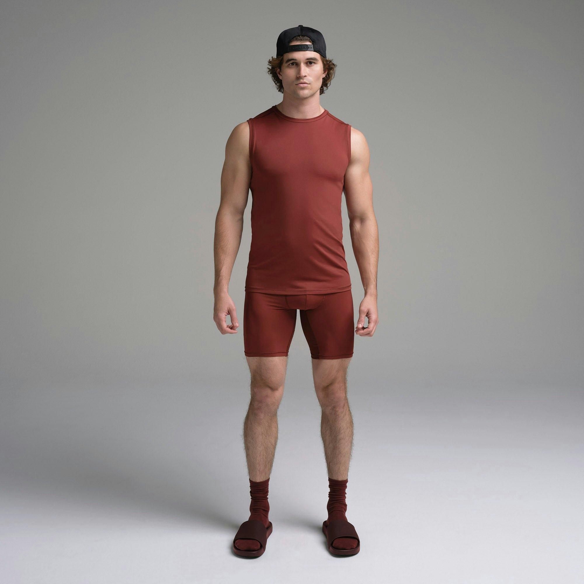 SKIMS SPORT MENS MUSCLE TANK | SANGRIA Product Image