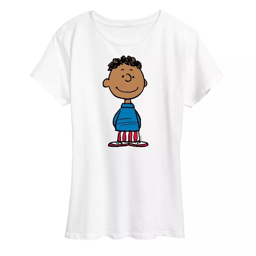 Womens Peanuts Franklin American Flag Graphic Tee Product Image
