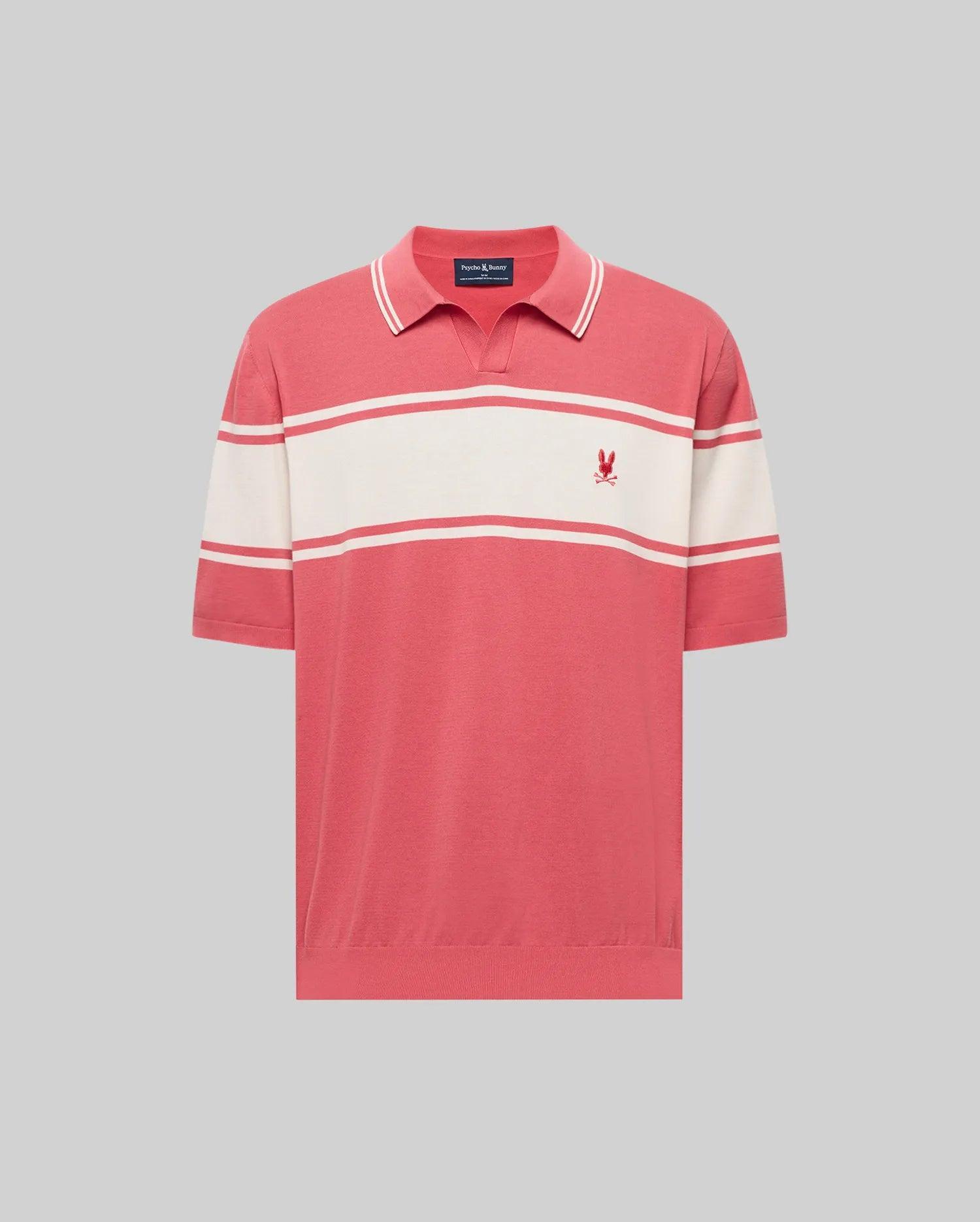 MENS ZAVIAN STRIPE KNIT POLO - MT0400055 Product Image