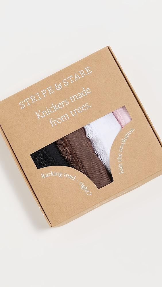 Stripe & Stare Original Knicker Four Pack | Shopbop Product Image