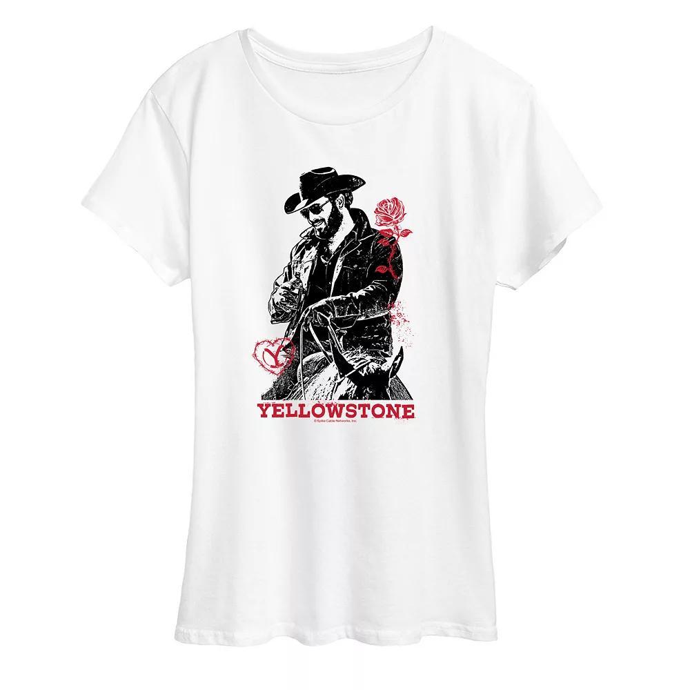 Women's Yellowstone Love Rip Graphic Tee, Size: XL, White Product Image