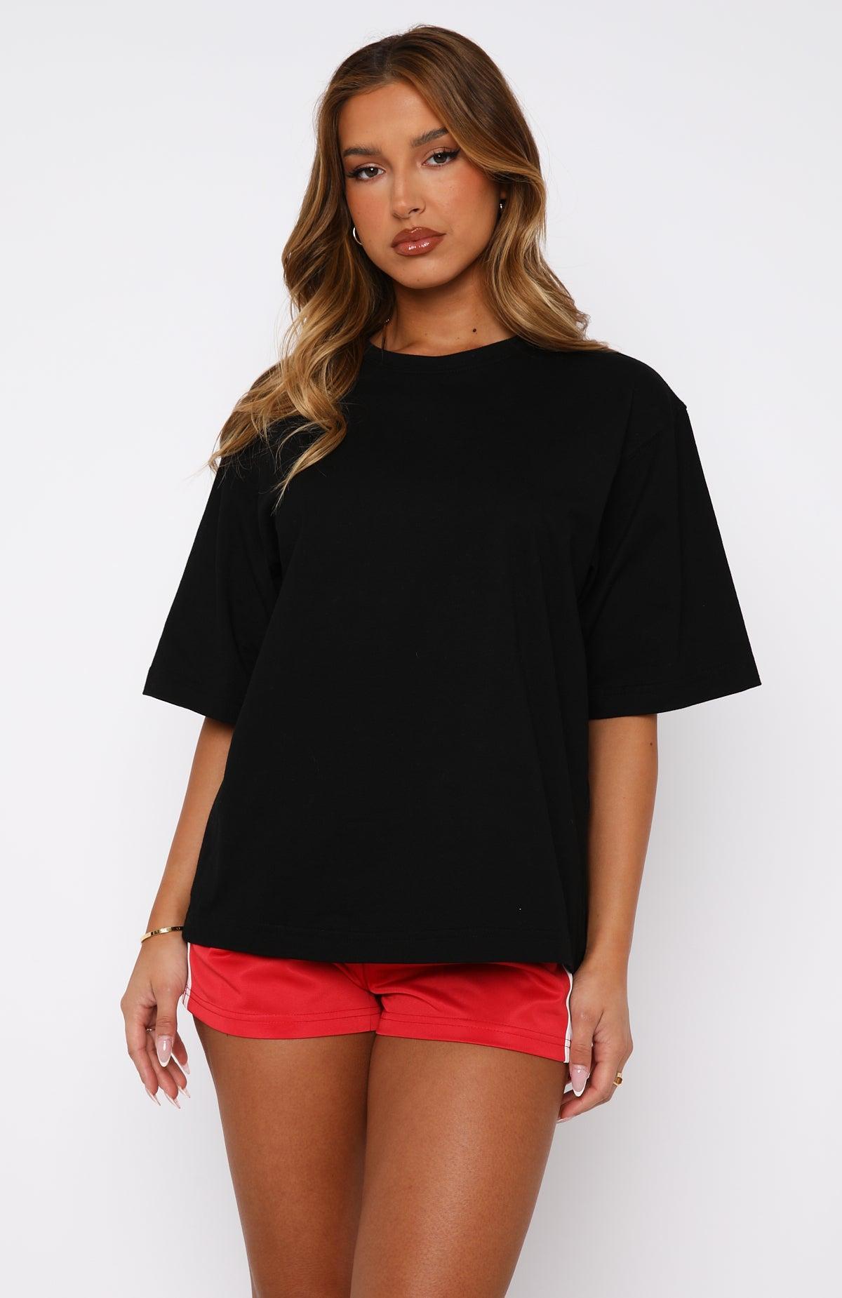 Let It Out Oversized Tee Black Product Image