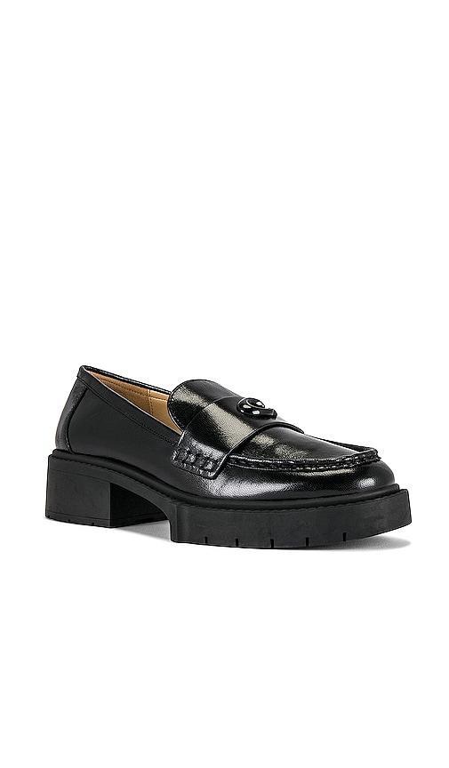 COACH Leah Leather Chunky Platform Loafers Product Image
