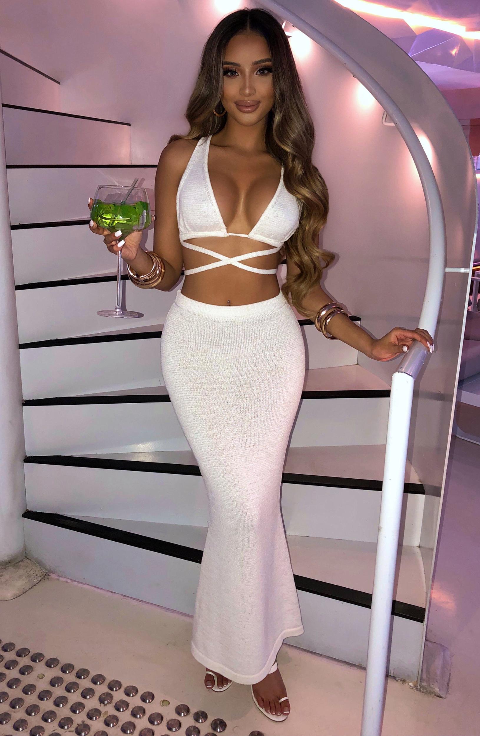 Alexa Maxi Skirt - White Product Image