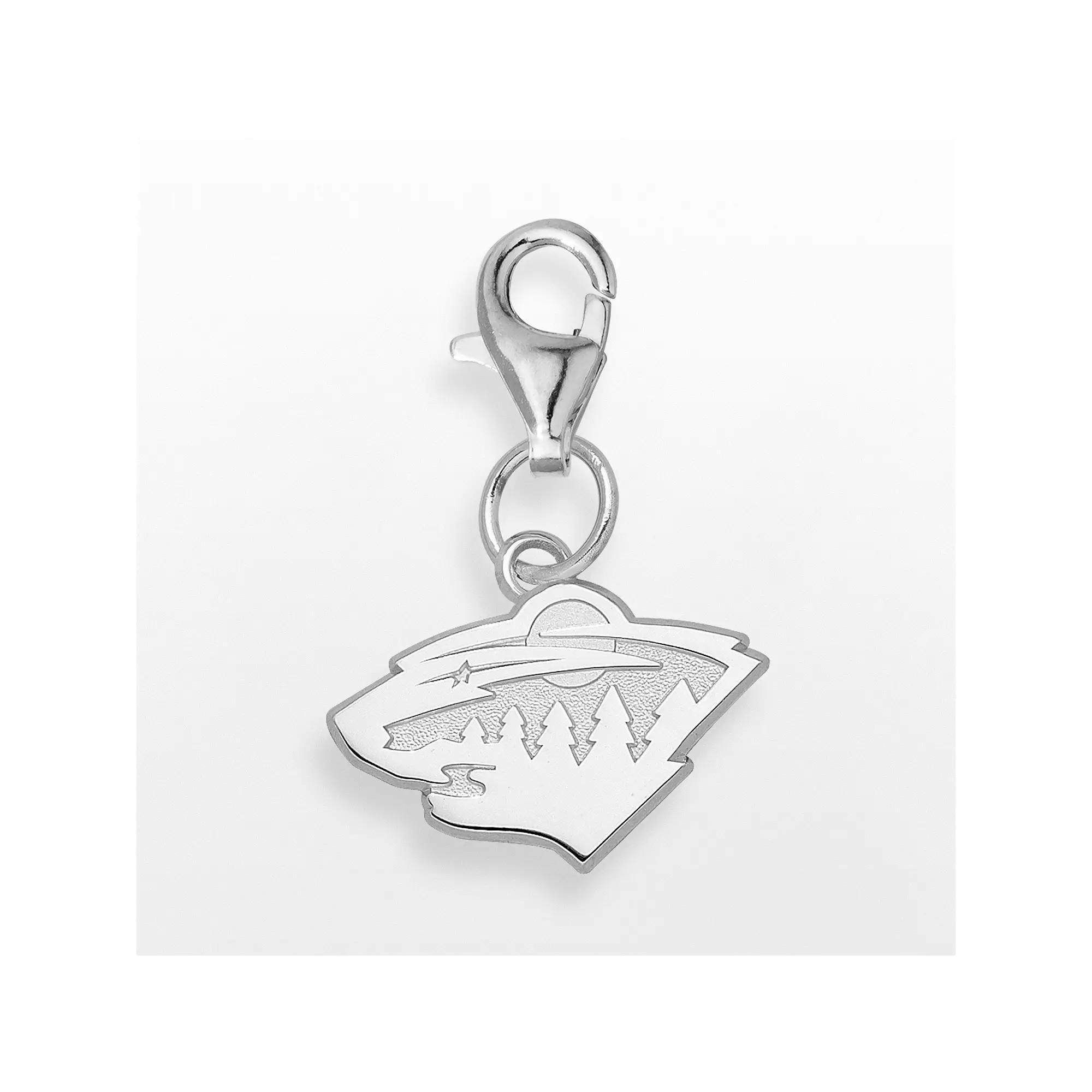 LogoArt Minnesota Wild Sterling Silver Logo Charm, Women's Product Image