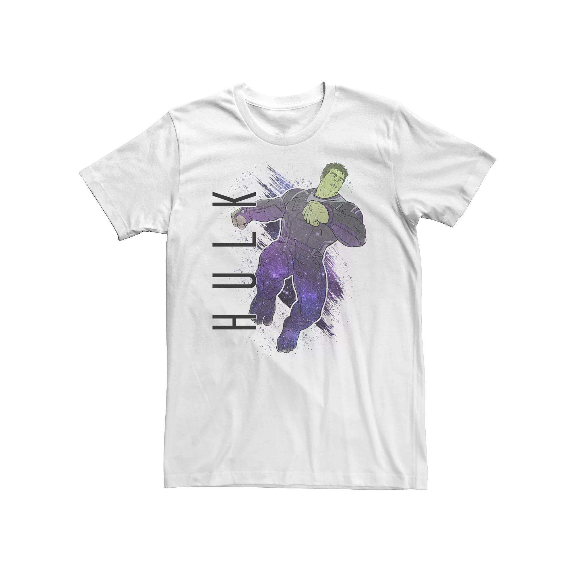 Big & Tall Marvel Avengers Endgame Hulk Galaxy Graphic Tee, Men's, Size: 4XLT, White Product Image