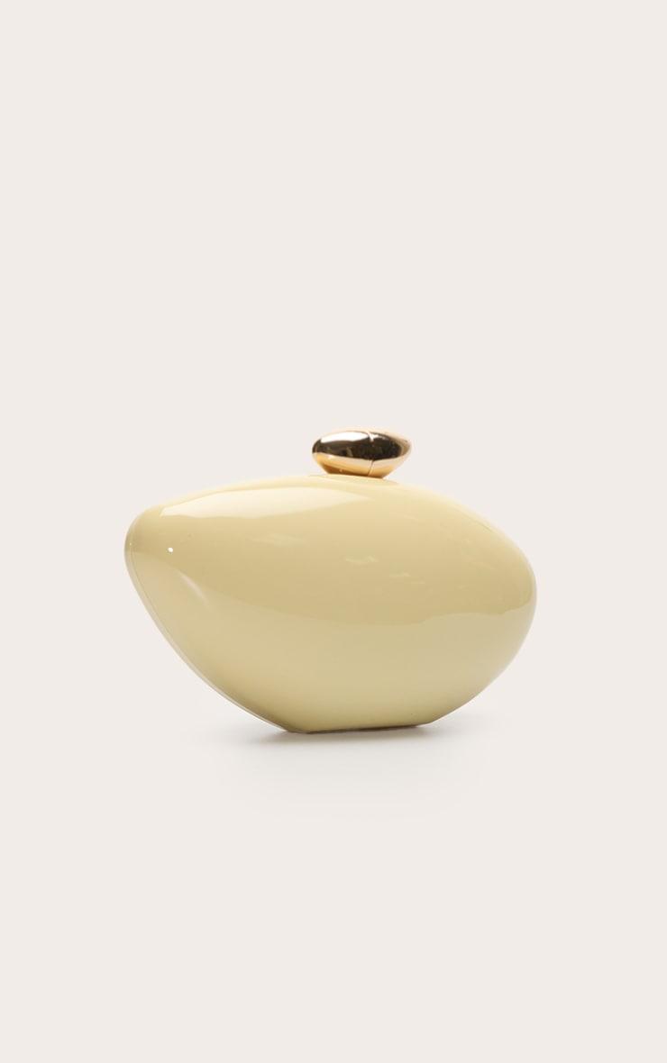 Butter Yellow Gradient Shell Gold Hardware Hard Clutch Bag Product Image