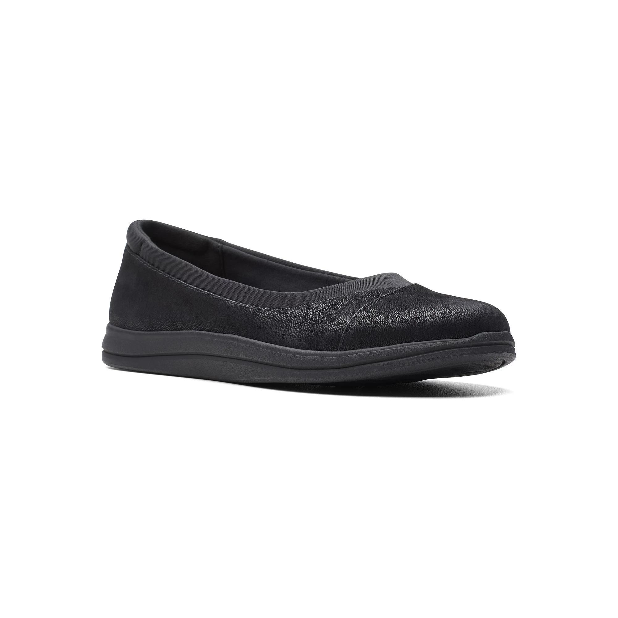 Clarks® Cloudsteppers Breeze Ayla Women's Slip-On Shoes, Size: 6.5, Black Product Image