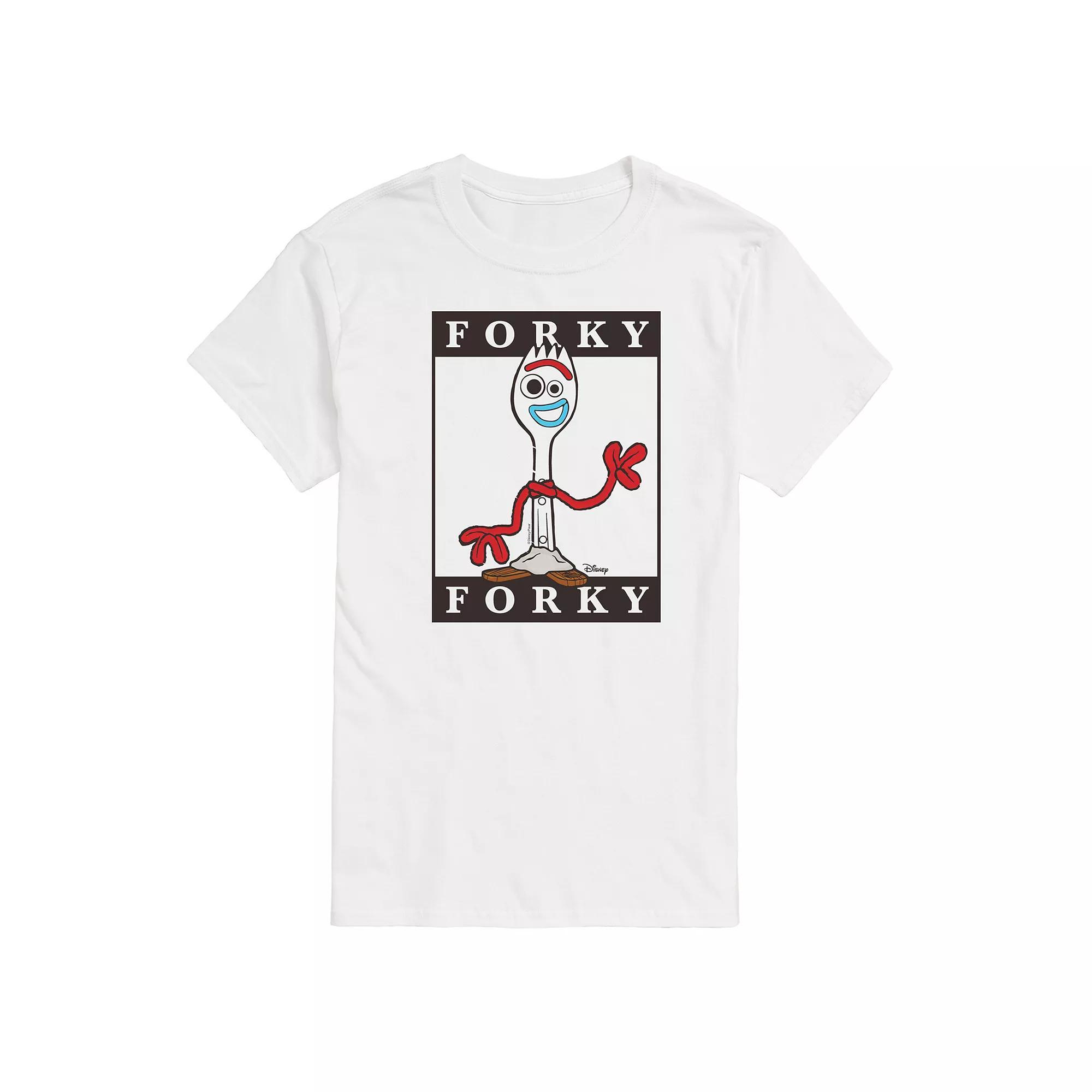 Disney / Pixar's Toy Story 4 Men's Forky Graphic Tee, Size: Medium, White Product Image