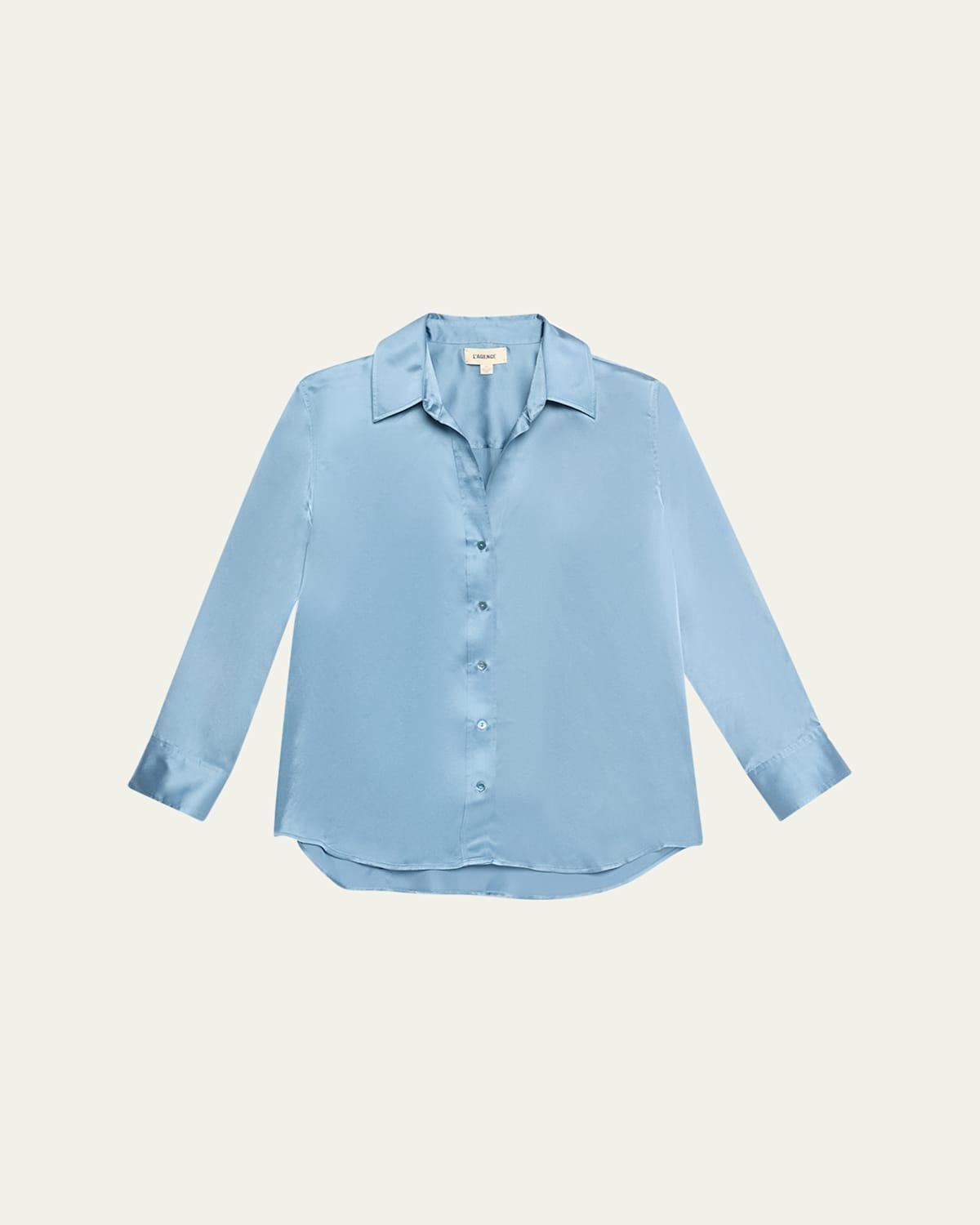 LAgence Dani Silk Charmeuse Blouse Product Image