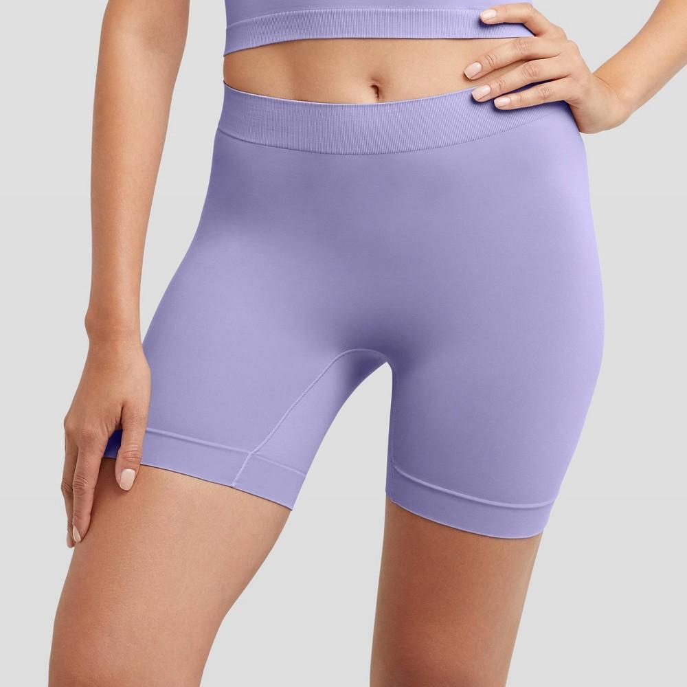 Maidenform Womens Shapewear Seamless Smoothing Light Shaping Shorts MST003 - Black S: Nylon Spandex Knit Product Image