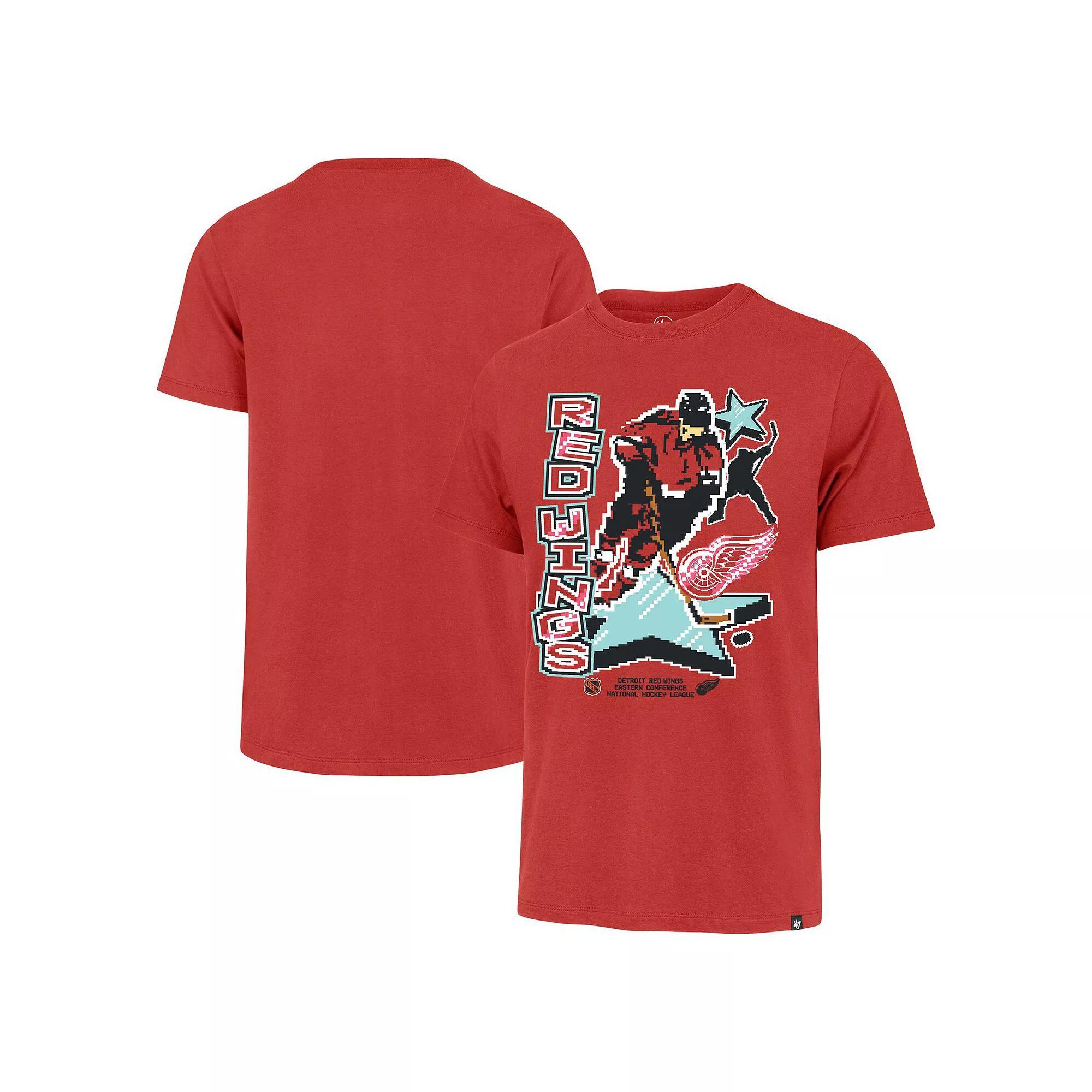 Men's '47 Red Detroit Red Wings Lamp Lighter Franklin T-Shirt, Size: 2XL Product Image