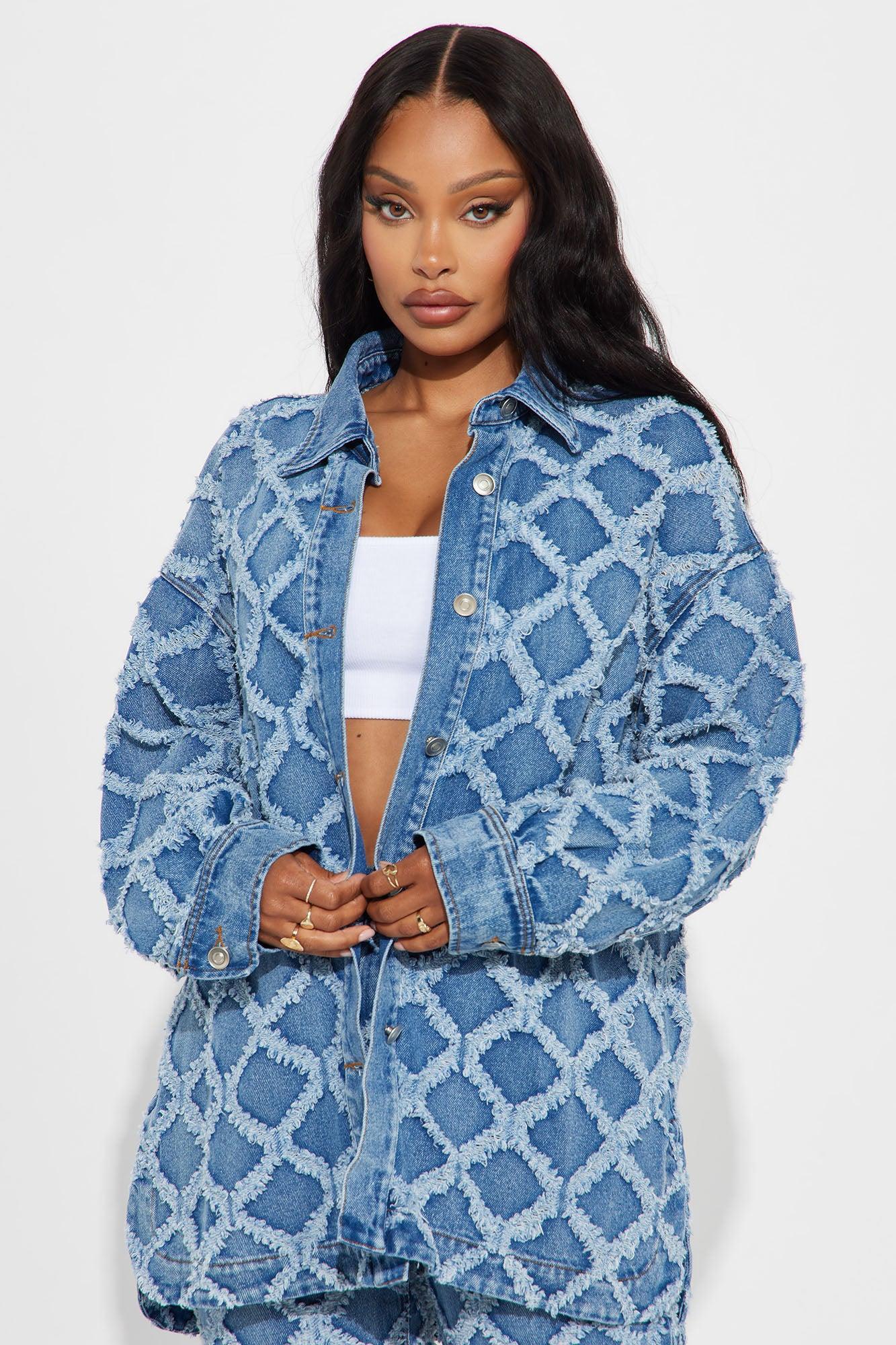 Absolute Need Washed Denim Pant Set - Medium Wash Product Image