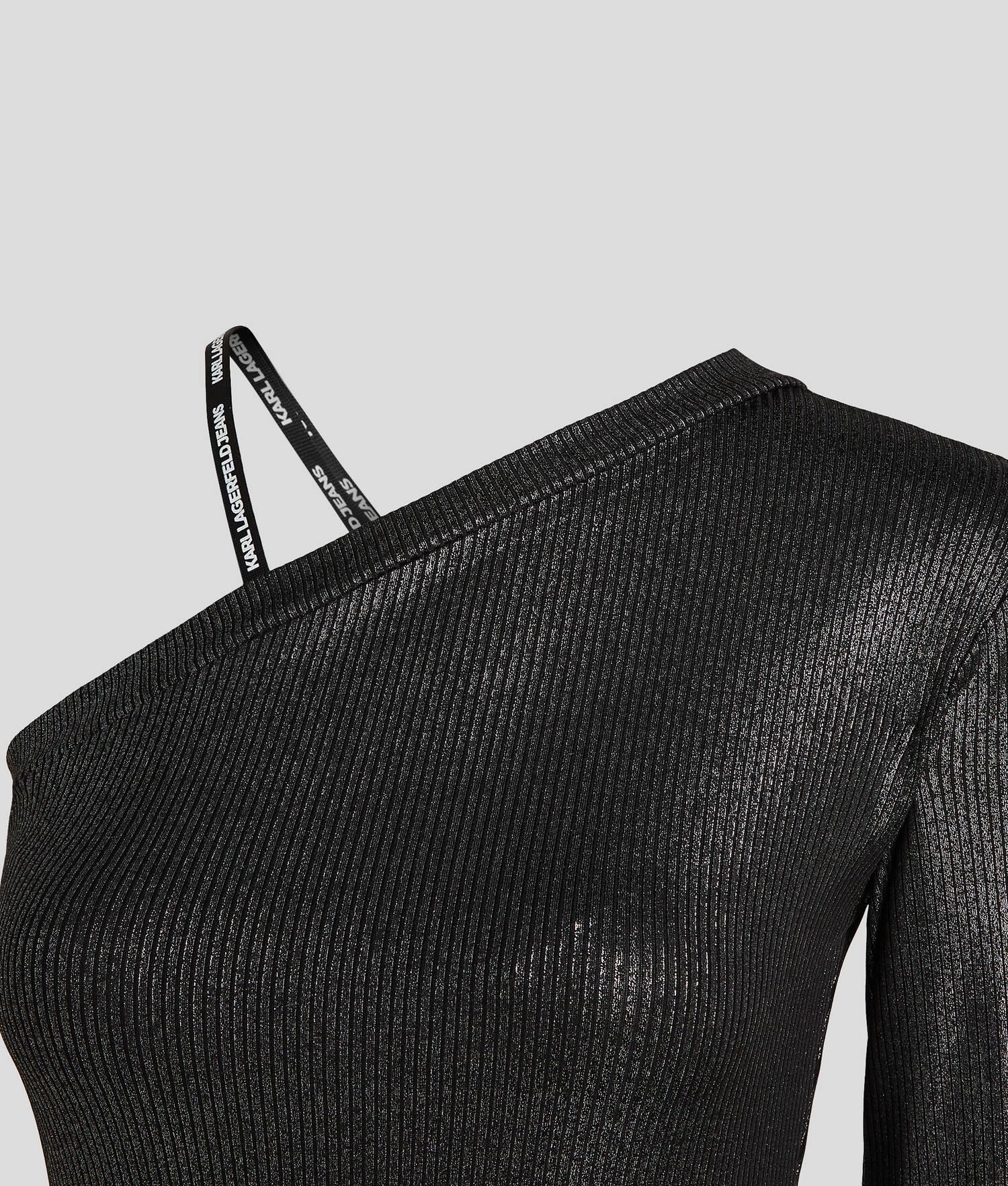 KLJ METALLIC ONE-SHOULDER DRESS Product Image