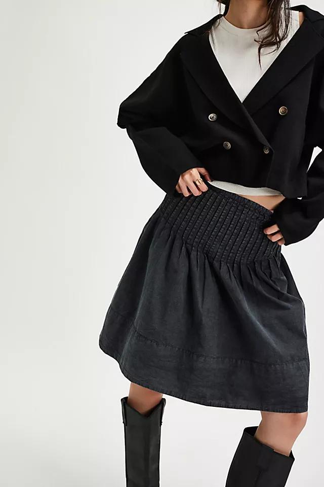 Peyton Pintuck Midi Skirt Product Image