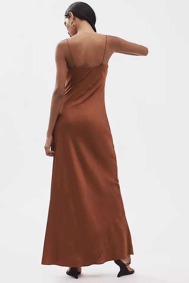 Good American Sleeveless Satin Slip Maxi Dress Product Image