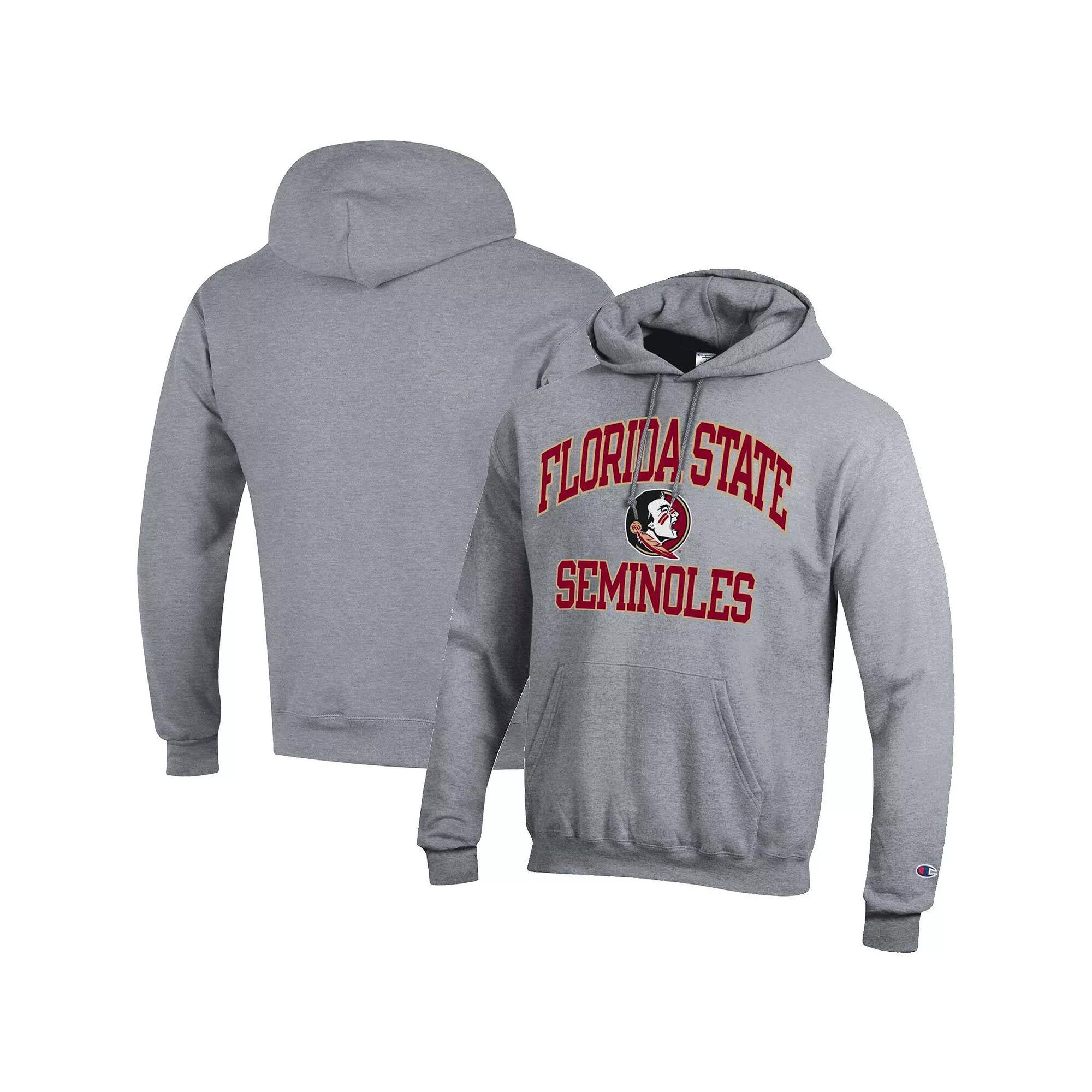 Men's Champion Heather Gray BYU Cougars High Motor Pullover Hoodie, Size: 2XL, Grey Product Image