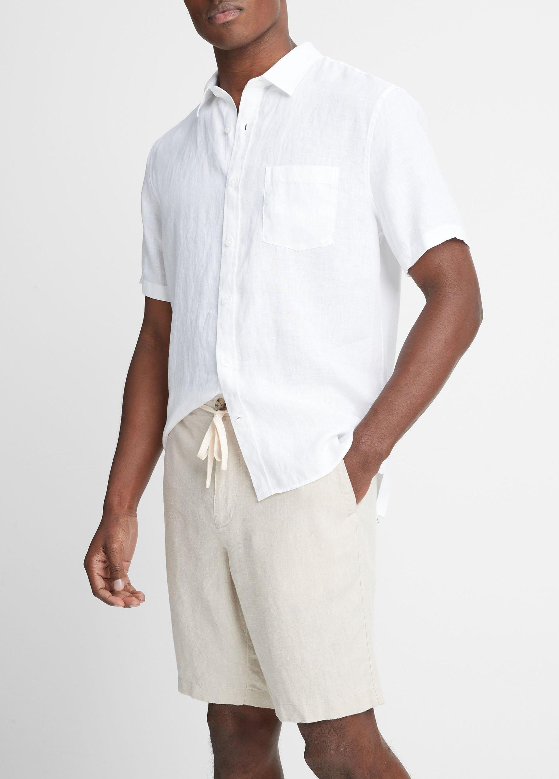 Mens Hemp Drawstring Short, Dried Cactus, Size L Vince Product Image