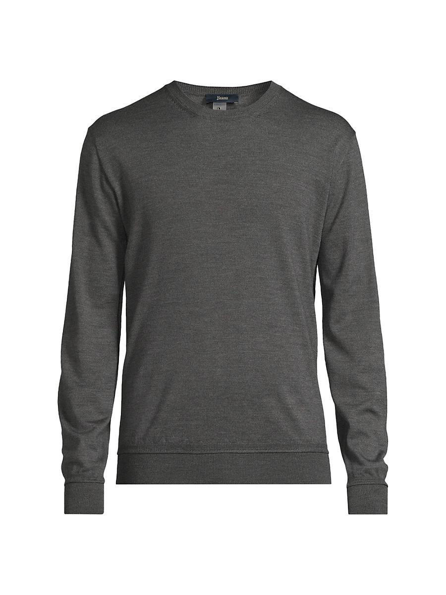 Mens Wool Crewneck Sweater Product Image
