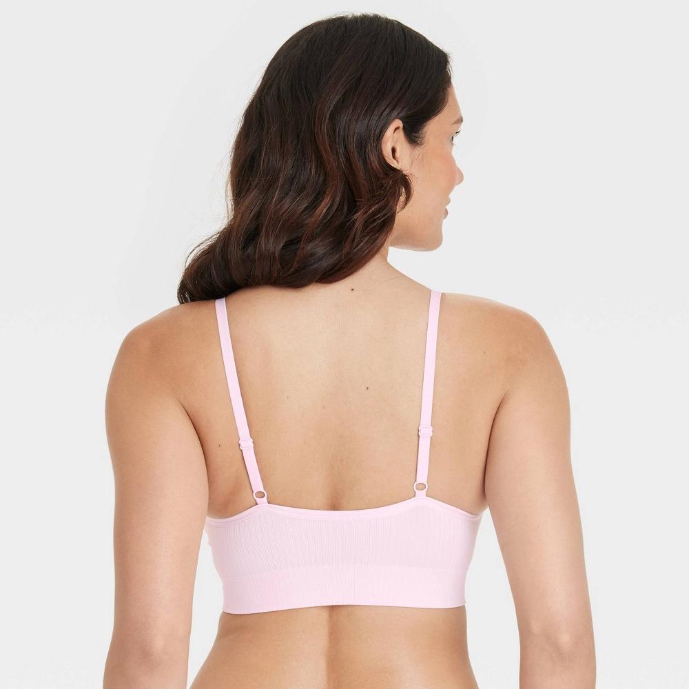 Women's Ribbed Seamless Bralette - Auden™ M: Removable Cup, Pullover Style Product Image