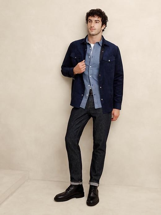Slim Linen-Blend Shirt Product Image