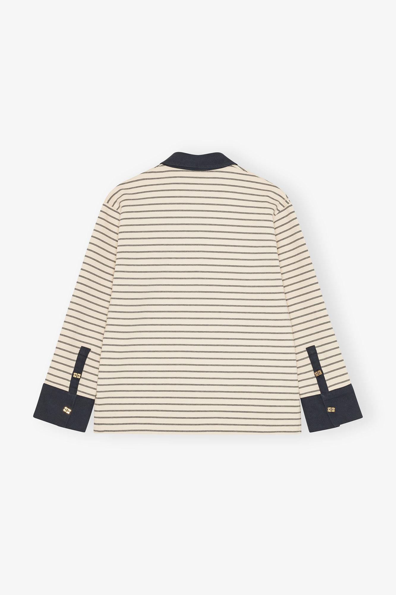 Striped Cotton Polo Product Image