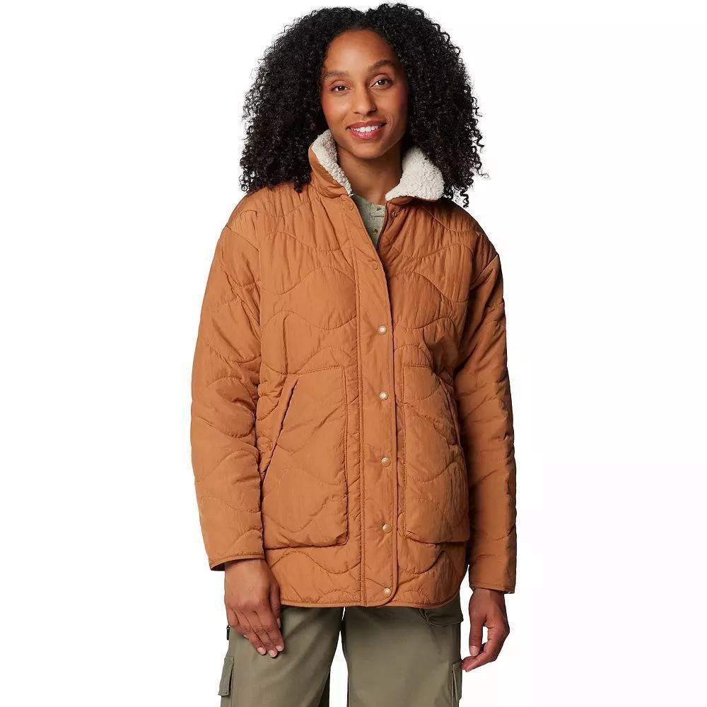 Women's Columbia Birchwood™ II Quilted Jacket, Size: XL, Camel Brown Product Image