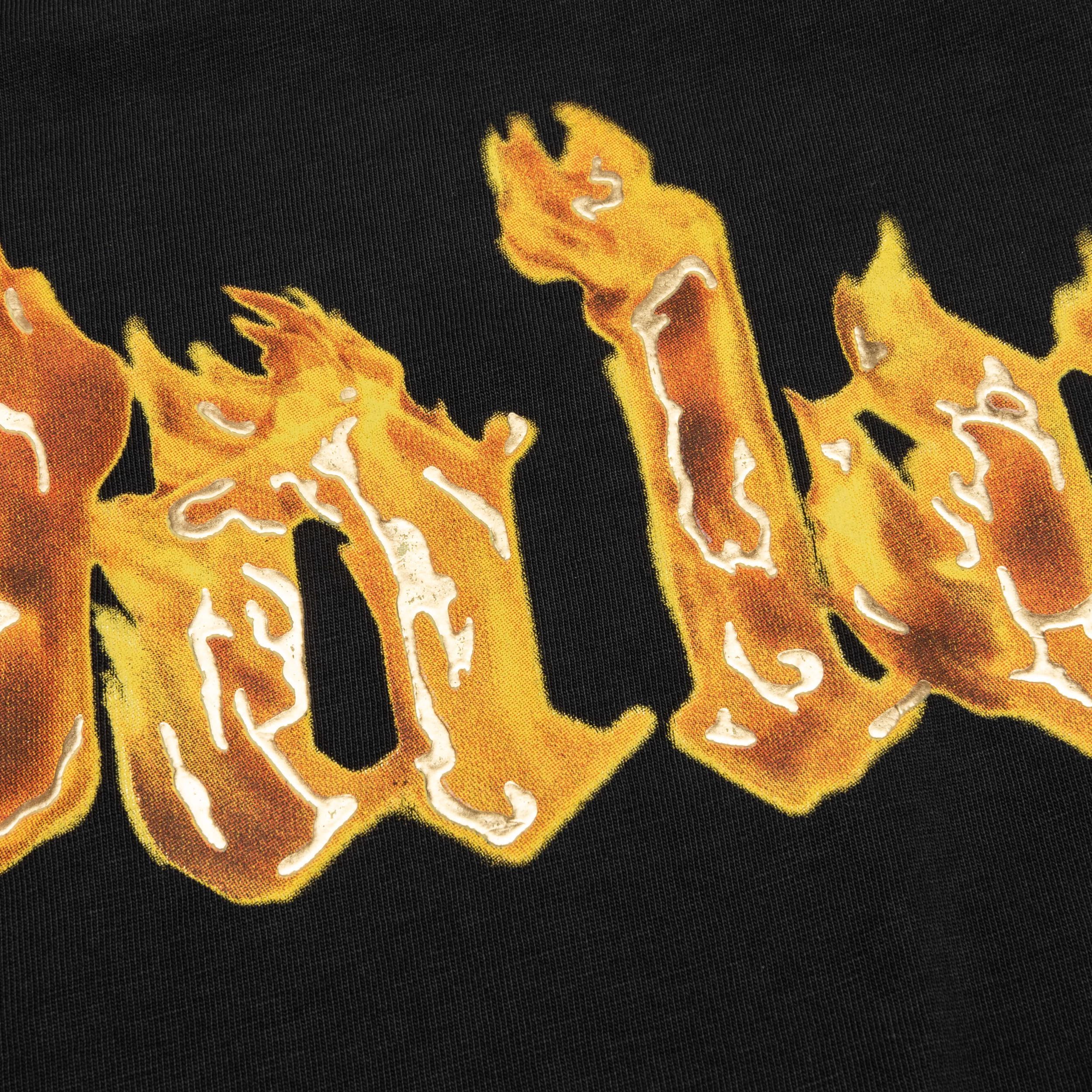 Burning Palm Over Tee - Black/Gold Male Product Image