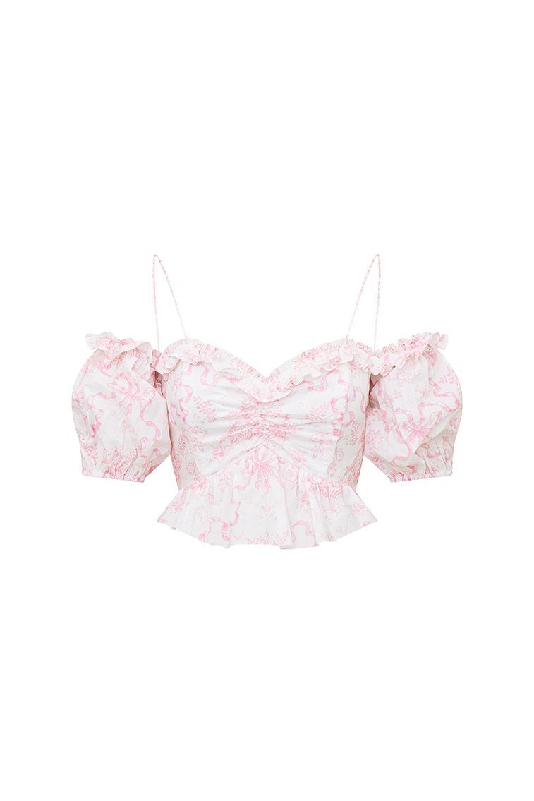Amille Bow Off-the-Shoulder Top Product Image
