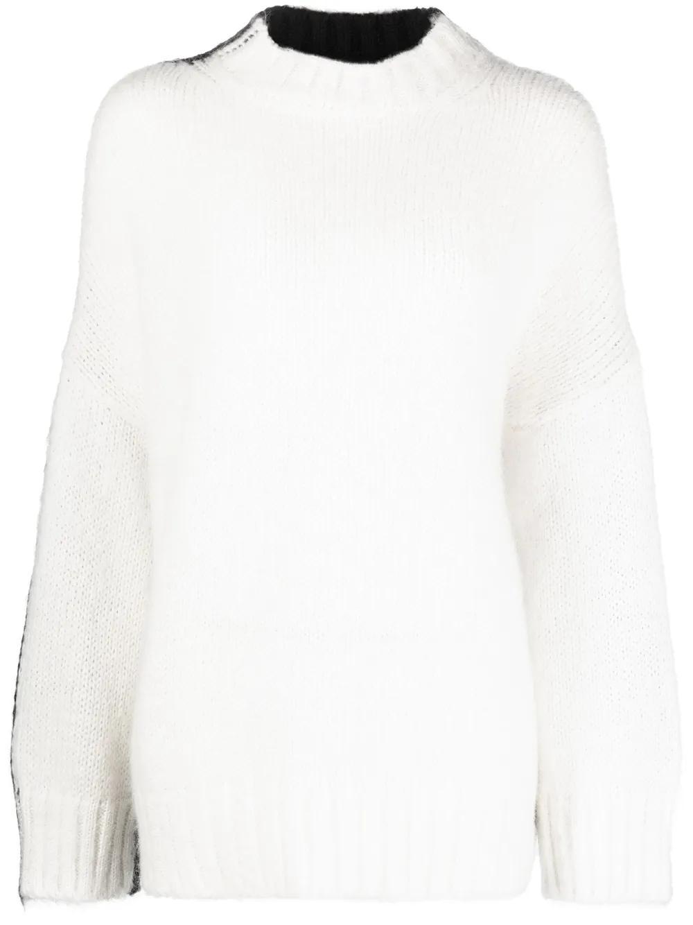 JW ANDERSON Colour-block Crew-neck Jumper In Multicolor Product Image