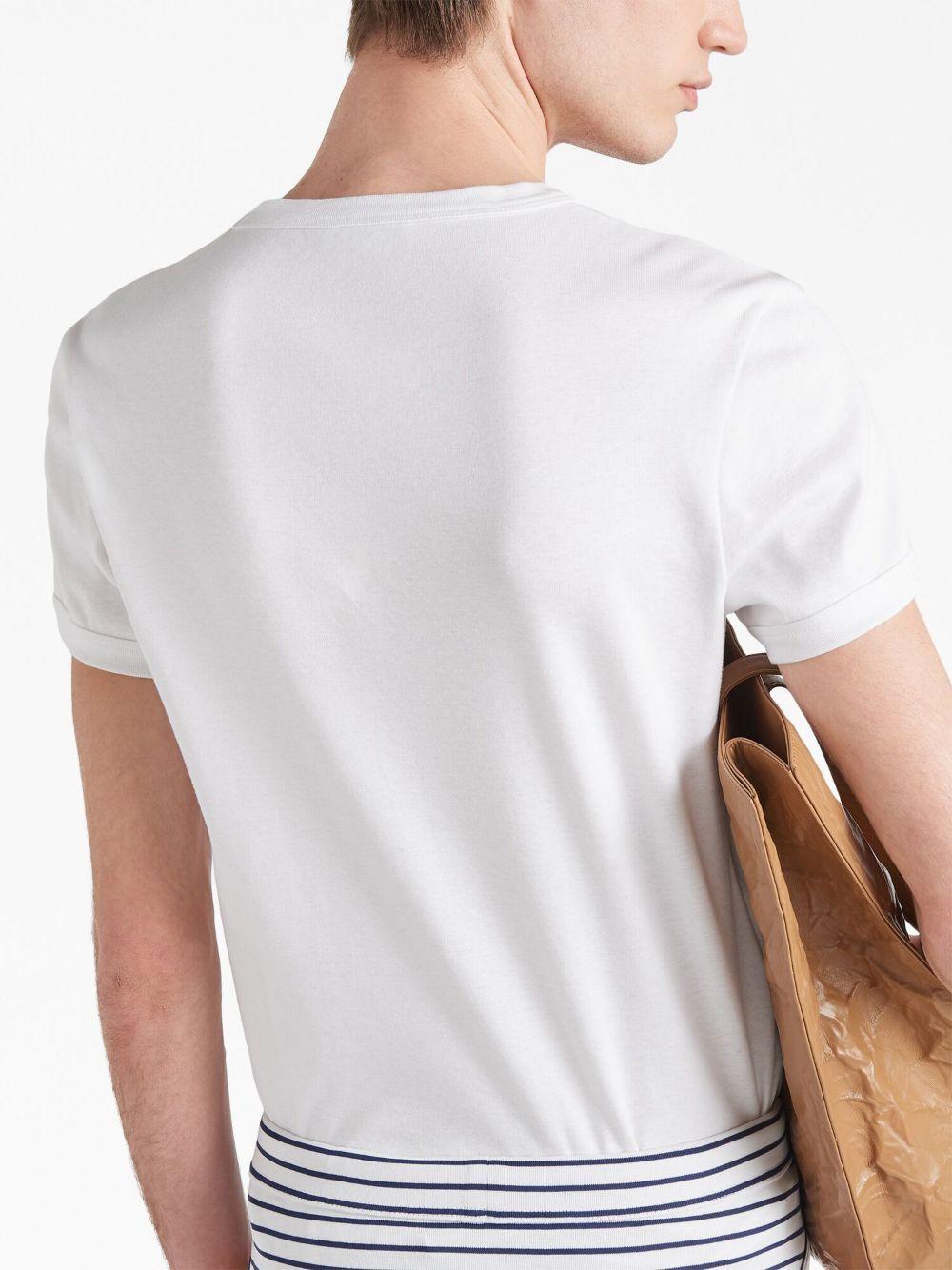 triangle-logo cotton T-shirt Product Image