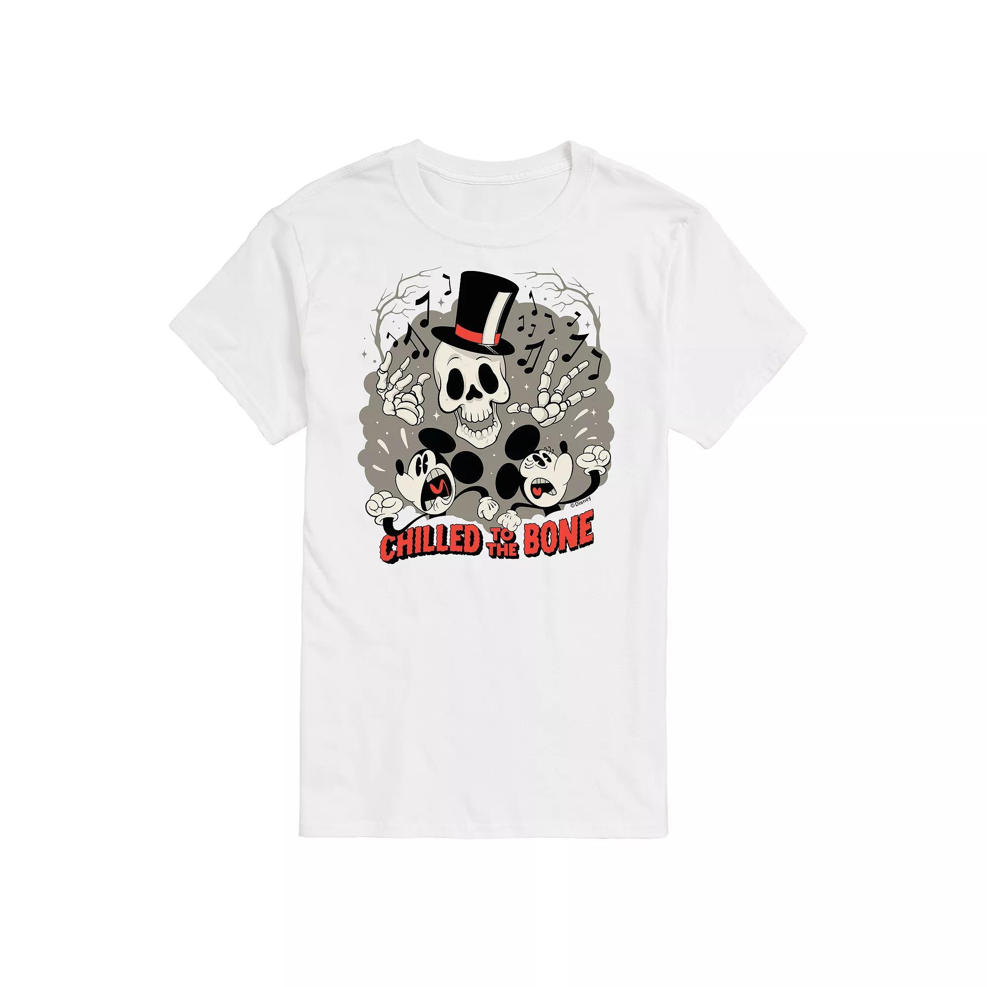Disney's Mickey Mouse Men's Chilled To The Bone Graphic Tee, Size: Large, White Product Image