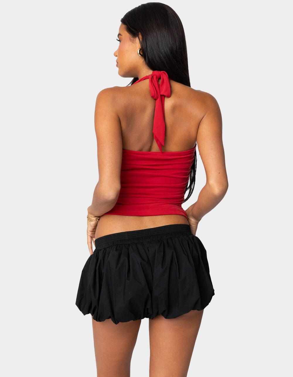 EDIKTED Nyrah Straight Neck Halter Top Product Image