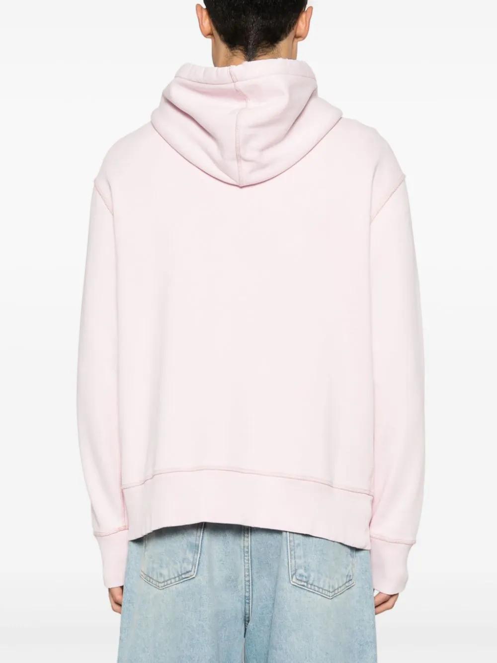 logo-embroidered cotton hoodie Product Image