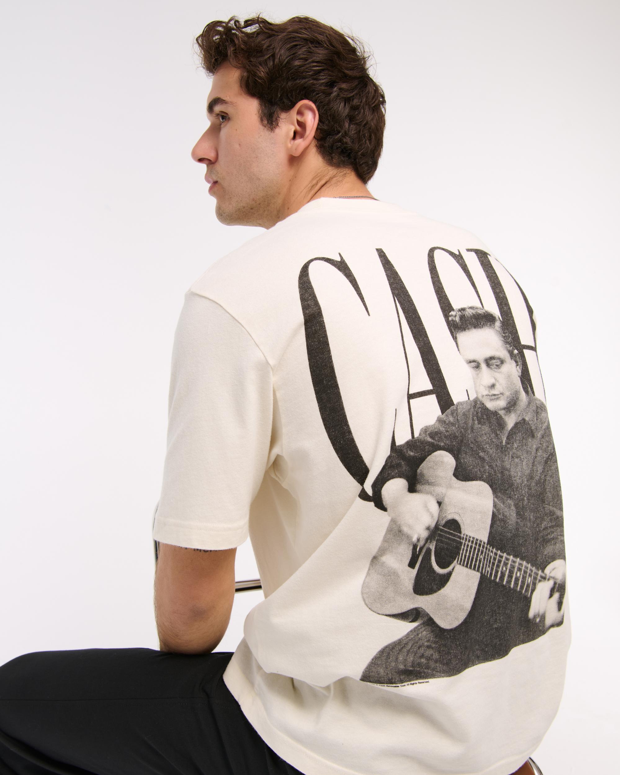 Johnny Cash Vintage-Inspired Graphic Tee Product Image