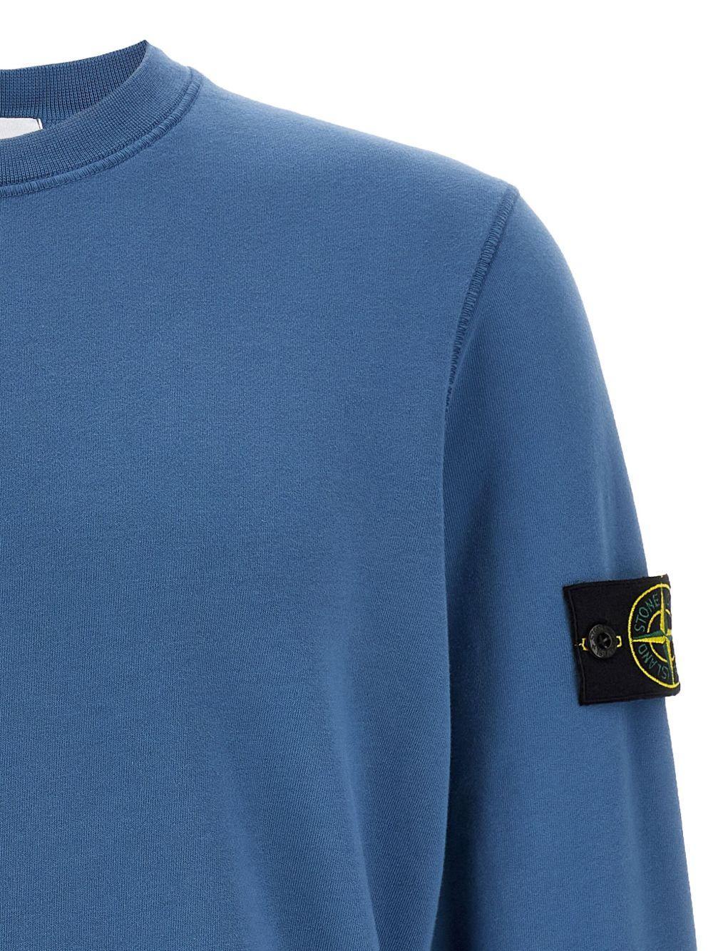 brushed cotton logo-badge sweatshirt Product Image