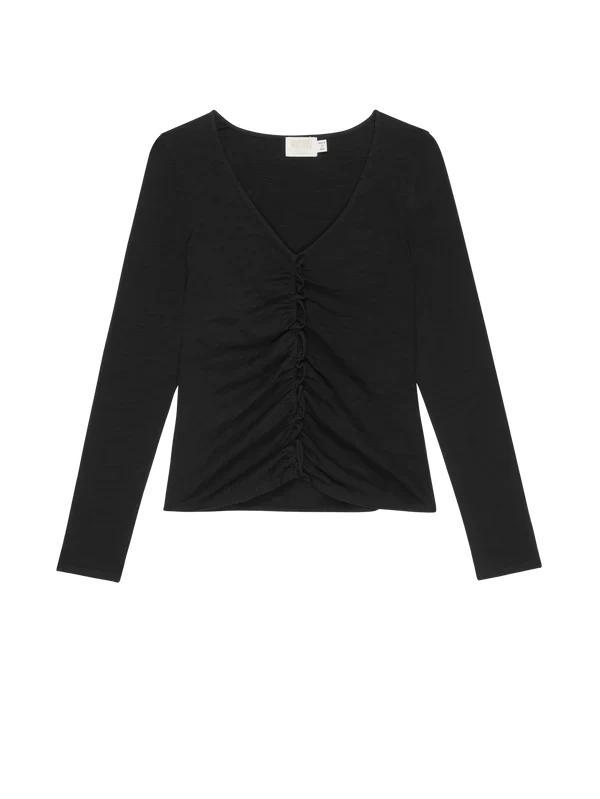 Nation LTD Cambria Long Sleeve in Jet Black Product Image