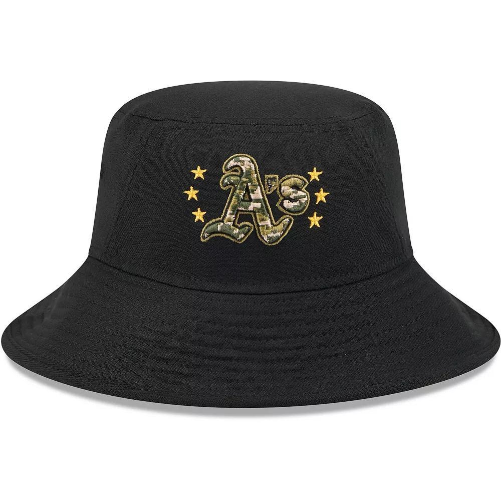 Men's New Era  Black Oakland Athletics 2024 Armed Forces Day Bucket Hat Product Image