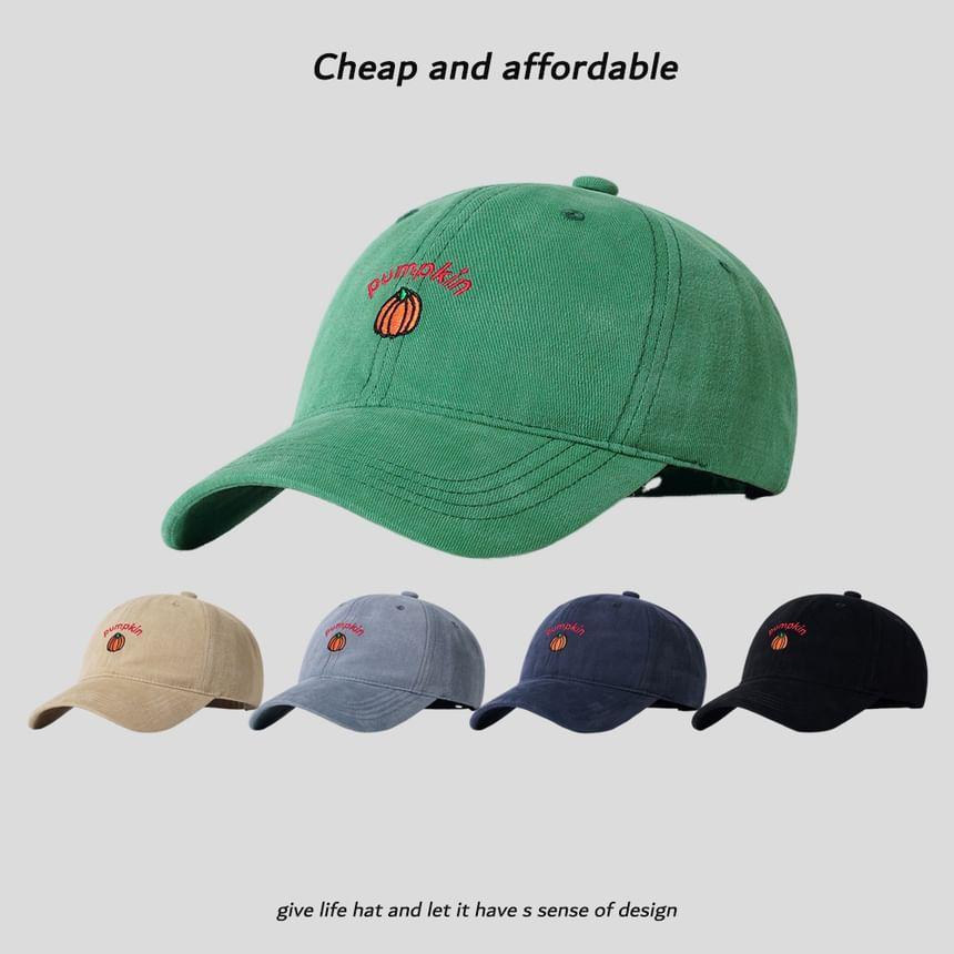 Pumpkin Embroidered Baseball Cap Product Image