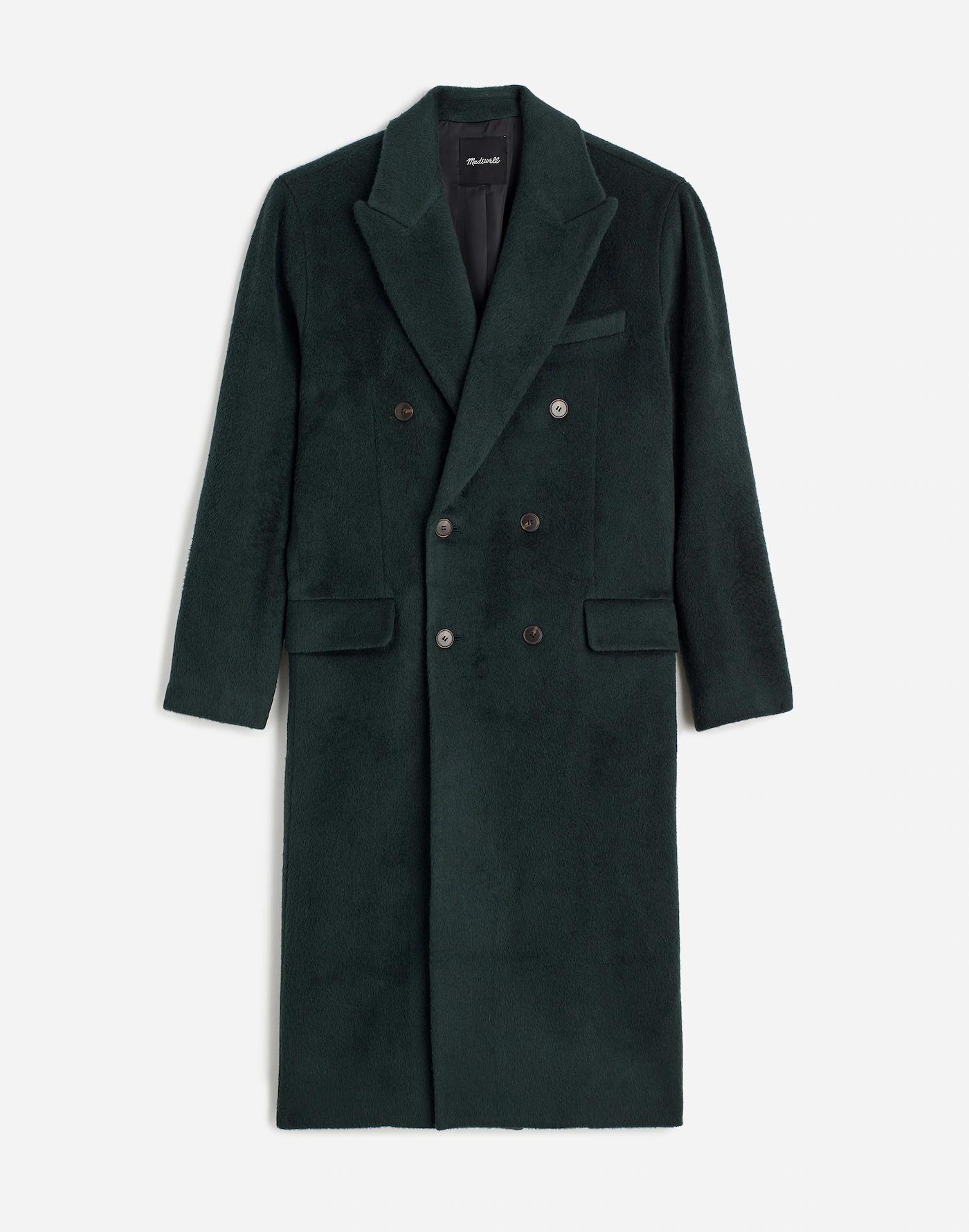 Double-Breasted Topcoat in Italian Alpaca-Wool Blend Product Image