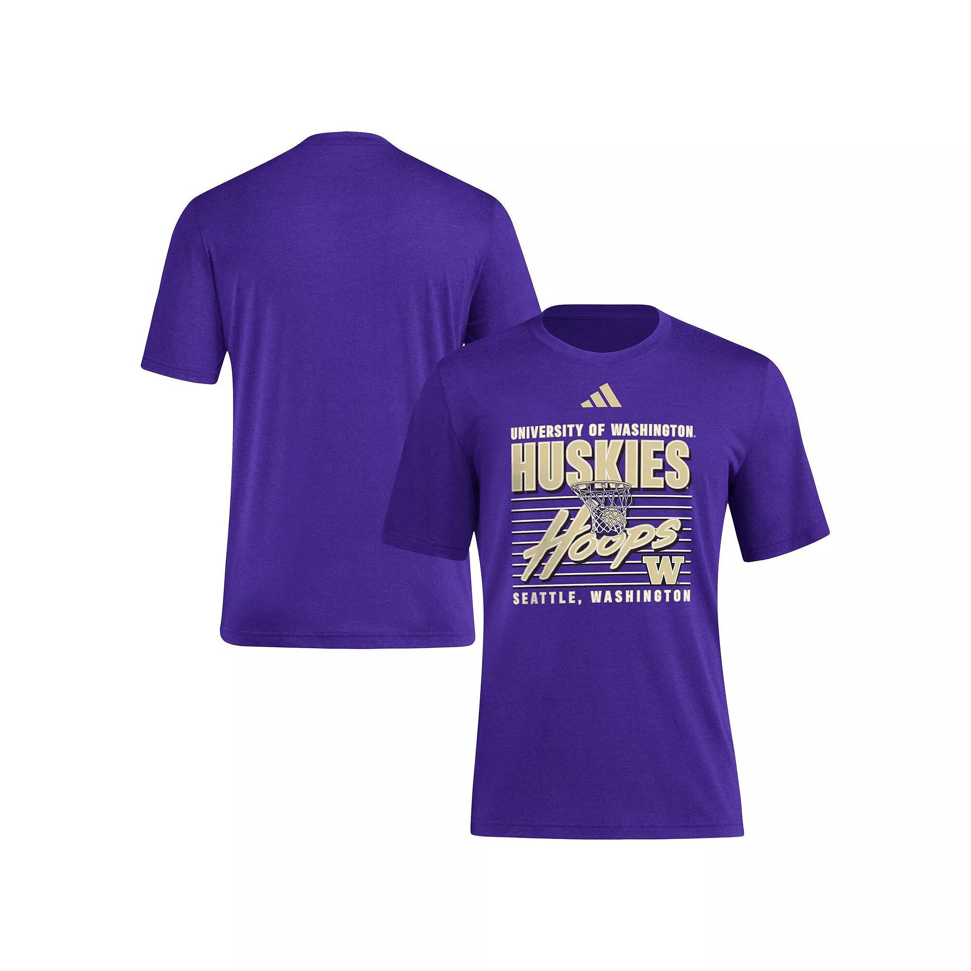 Men's adidas Purple Washington Huskies Locker Swish Tri-Blend T-Shirt, Size: 2XL Product Image