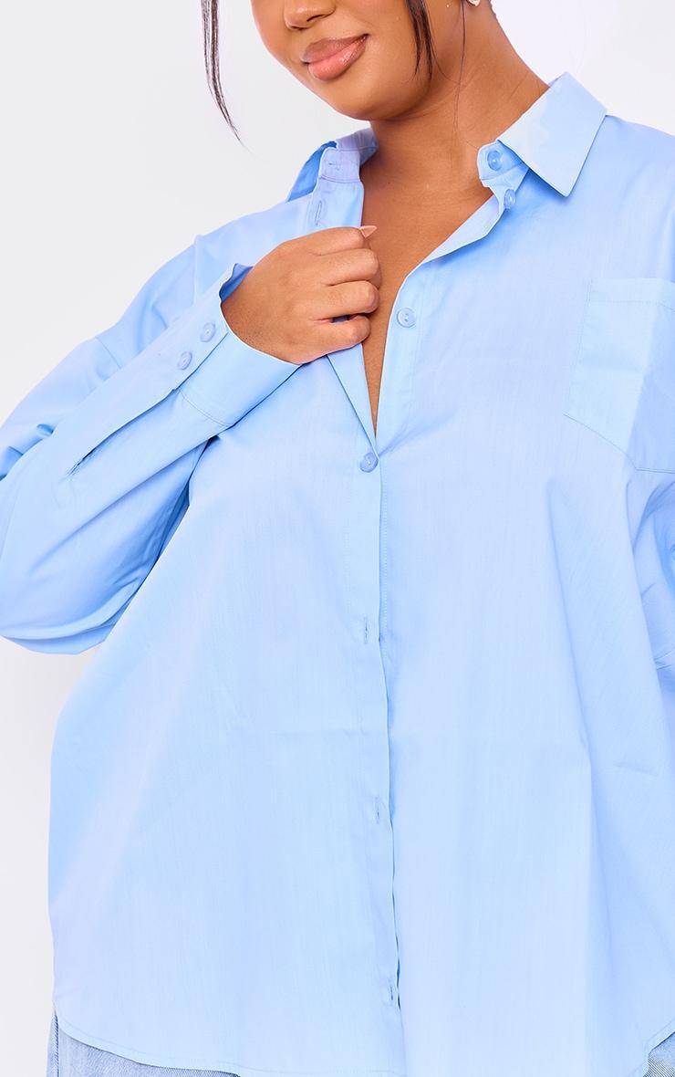 Plus Blue Oversized Shirt Product Image
