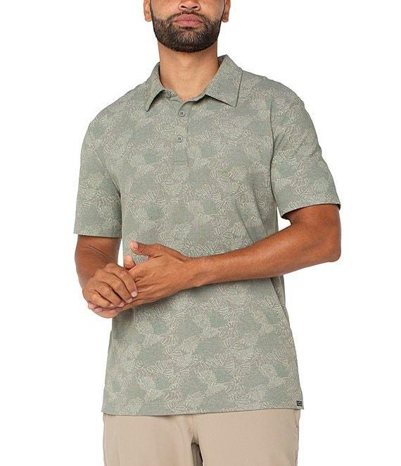 Liverpool Los Angeles Tropical-Printed Short Sleeve Polo Shirt Product Image