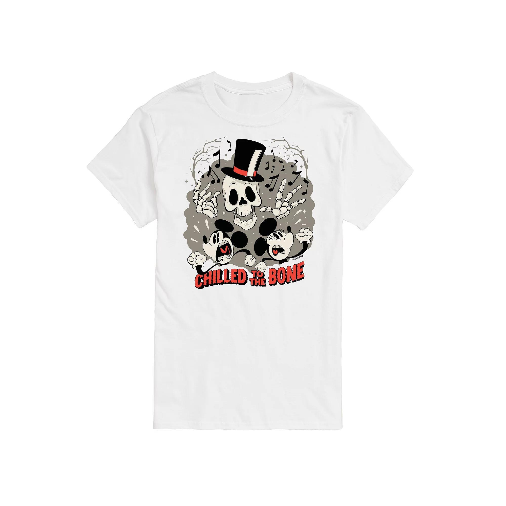 Disney's Mickey Mouse Men's Chilled To The Bone Graphic Tee, Size: Large, White Product Image