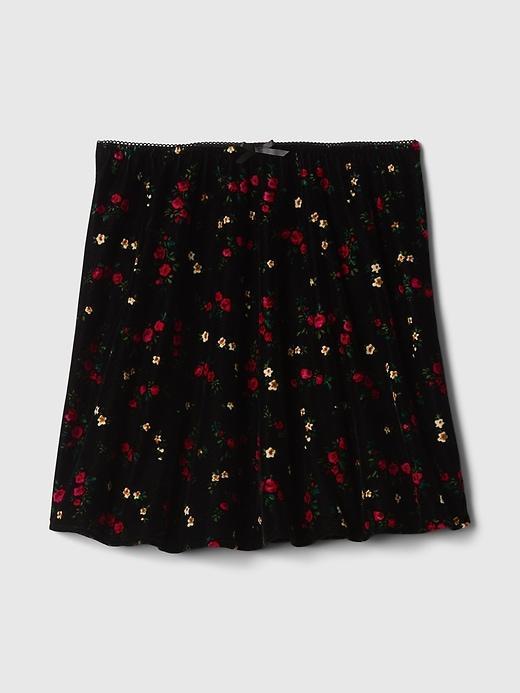 Recycled Velvet Mini Skirt Product Image