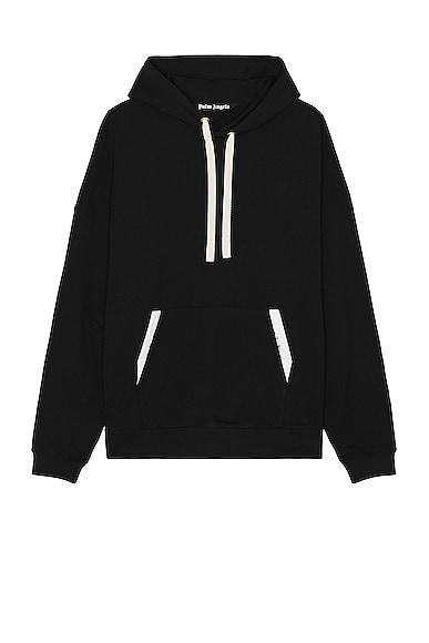 Palm Angels Sartorial Tape Classic Hoodie in Black - Black. Size L (also in ). Product Image