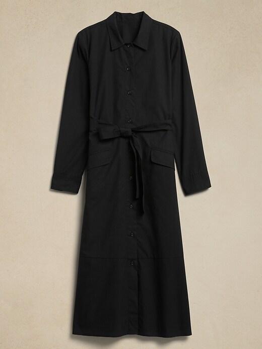 Poplin Midi Shirtdress Product Image