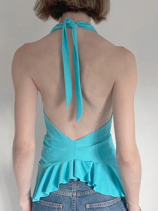 Slim Waisted Hottie Halter Vest Product Image
